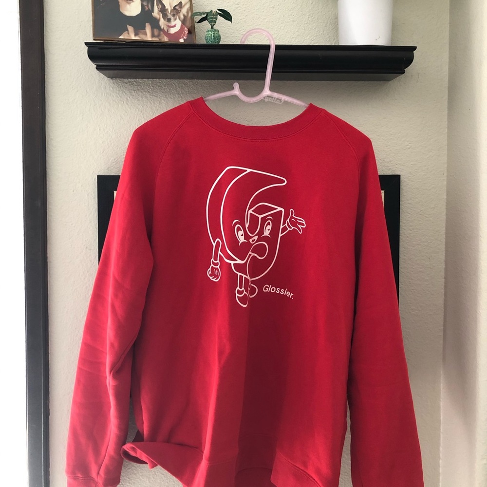Bright sweatshirt from Glossier